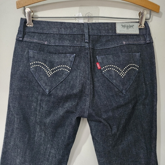 Levi's Lady Style Black Straight Leg Jeans - Picture 5 of 8